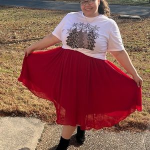 Leopard Print Christmas Trees Tee